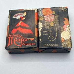 x2 Vtg Jabon Maja Bar Soap Myrurgia S A Barcelona Spain Espana Bar 81g